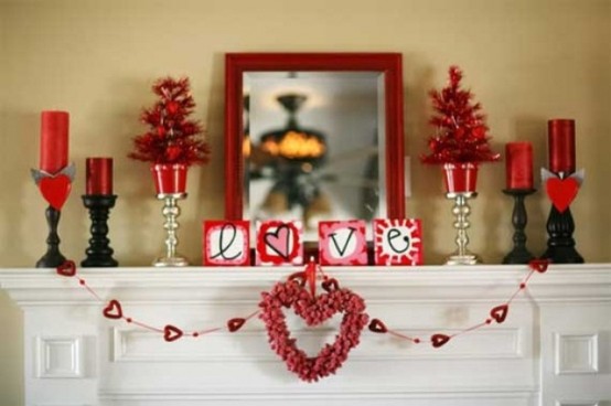 valentines day mantel decor ideas 61 554x368 65 вещей, способных сделать день всех влюбленных 14 февраля действительно особенным
